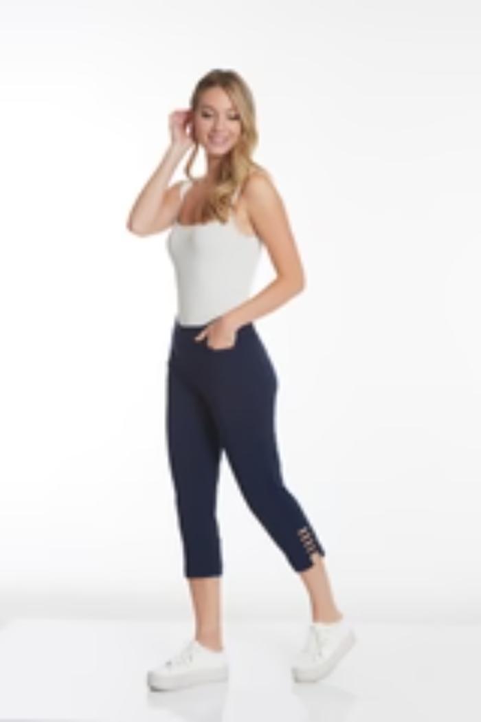 P/O Solid Crop with Read Front & Back Pockets and Ladder Straps at Hem Product Image