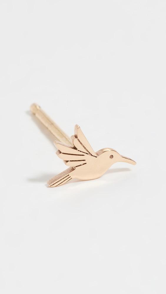 Zoe Chicco 14k Gold Single Itty Bitty Hummingbird Stud Earring | Shopbop Product Image