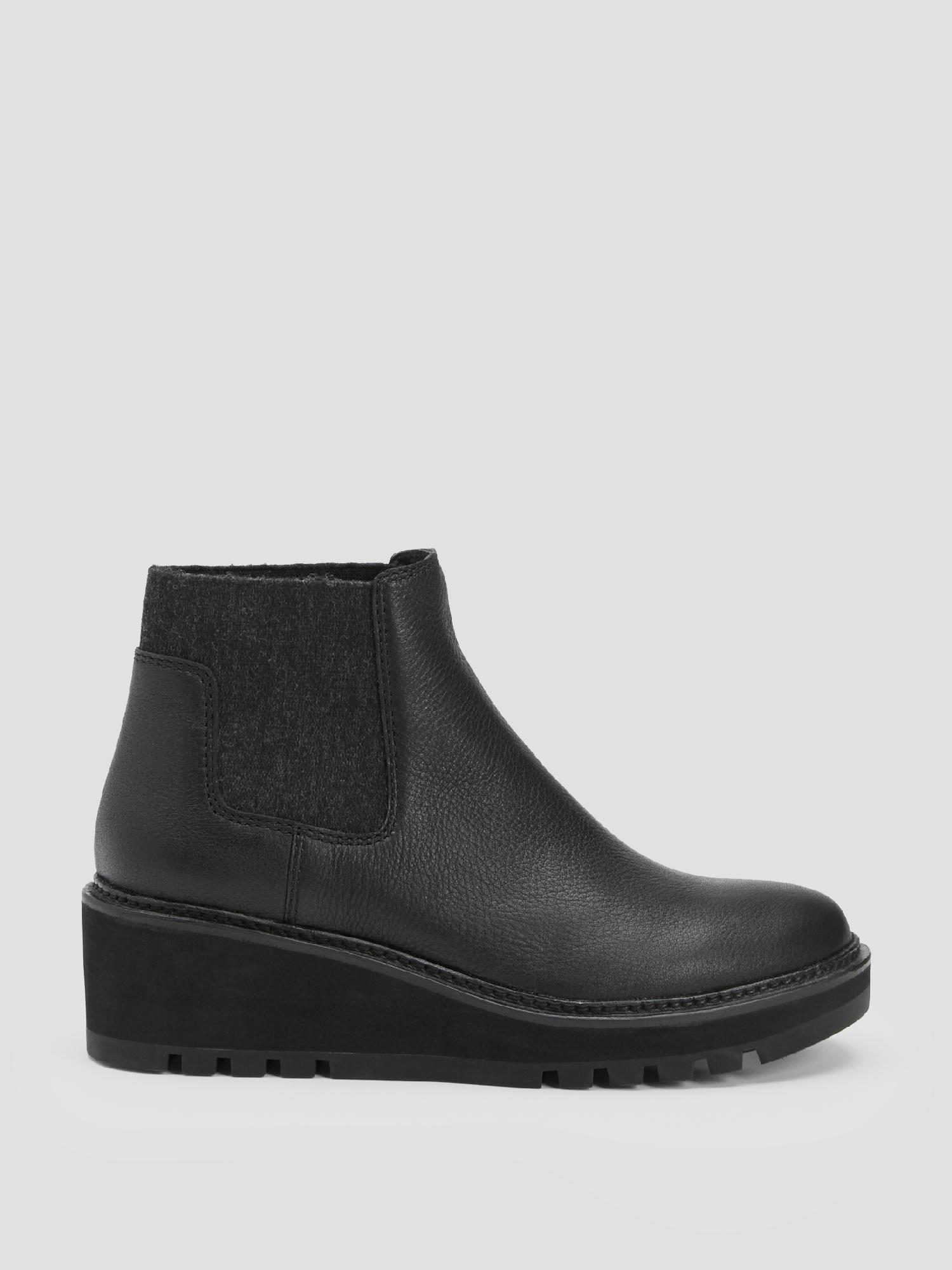 Chelsea Wedge Washed Leather Bootie Product Image