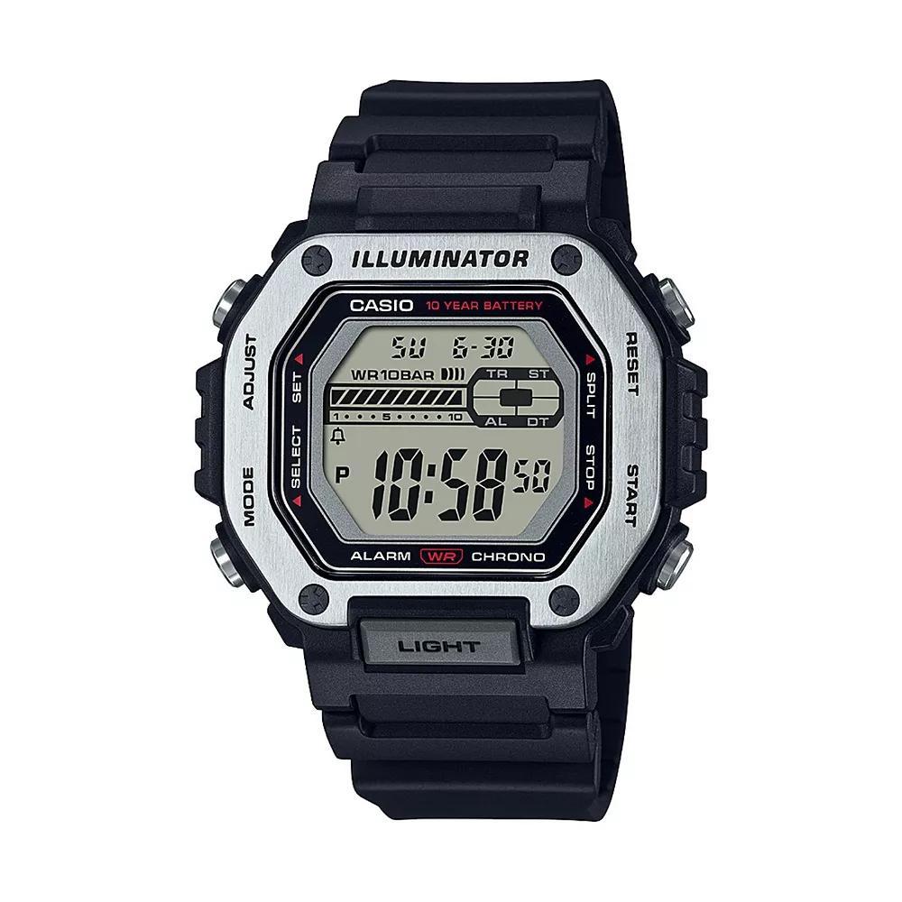 Casio Unisex Illuminator Digital Watch - MWD110H, Mens Black Product Image