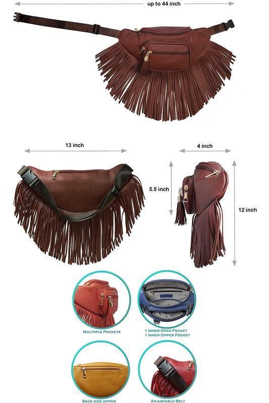 Fashion Fringe Tassel Fanny Pack Waist Bag Product Image