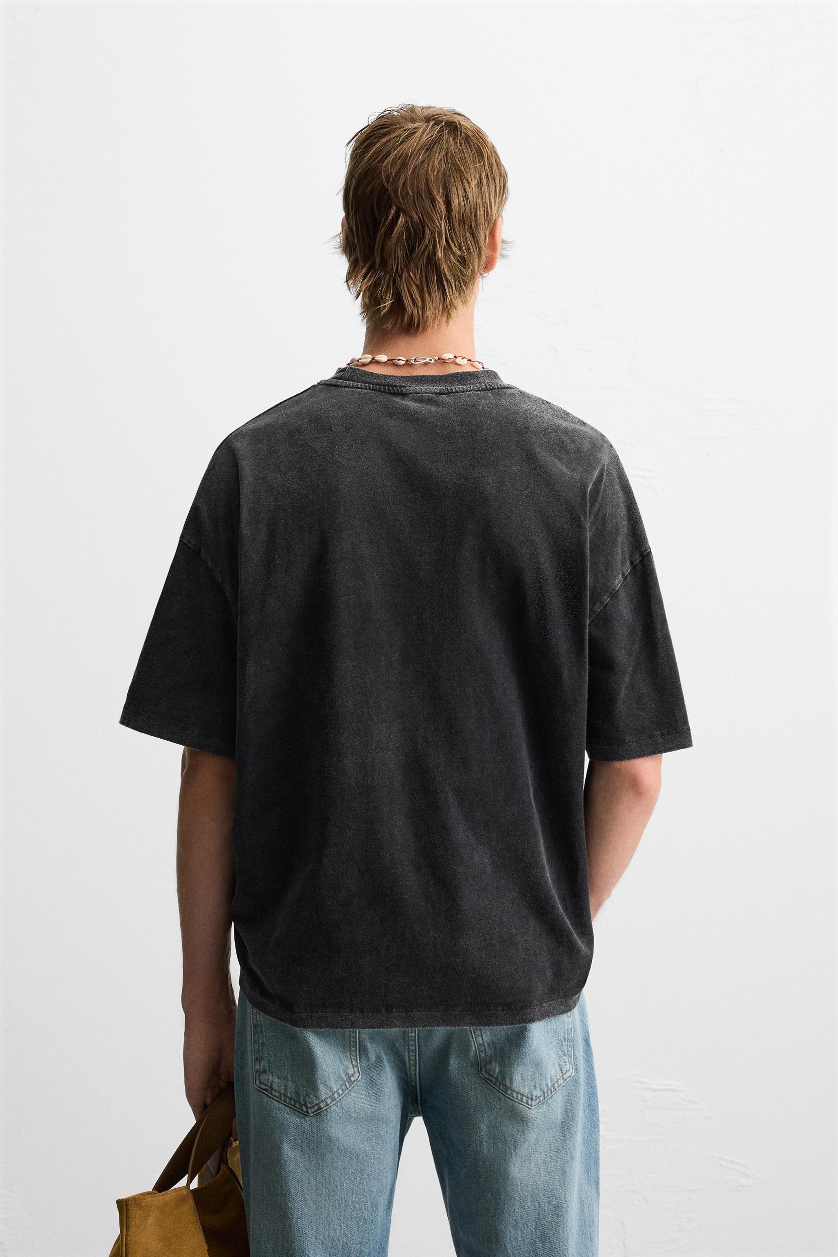 WASHED PRINT T-SHIRT Product Image