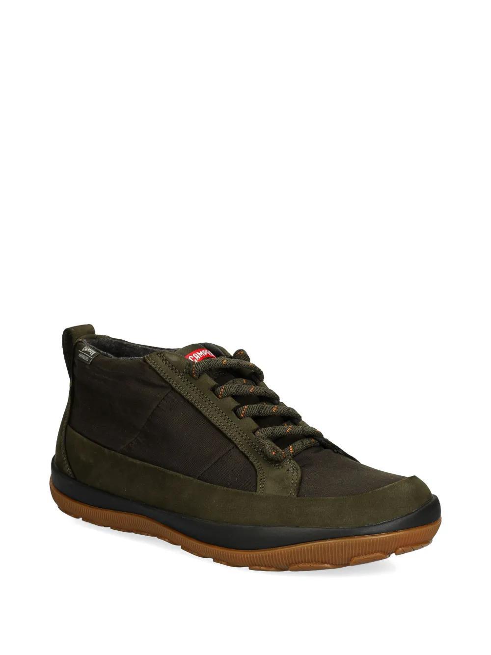 CAMPER Logo-patch Low-top Sneakers In Green Product Image