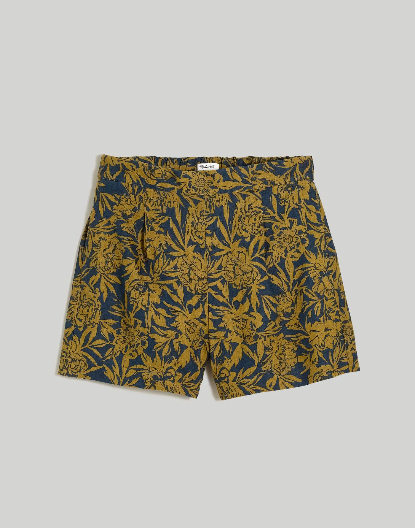 Clean Pull-On Shorts in 100% Linen Product Image