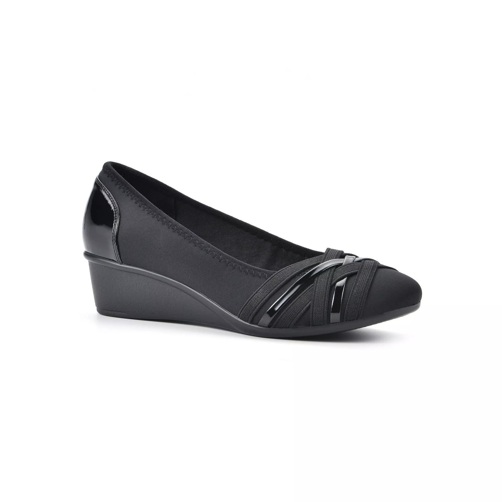 Women's Cliffs by White Mountain Bowie Women's Wedges, Size: 7, Blue Smo Product Image