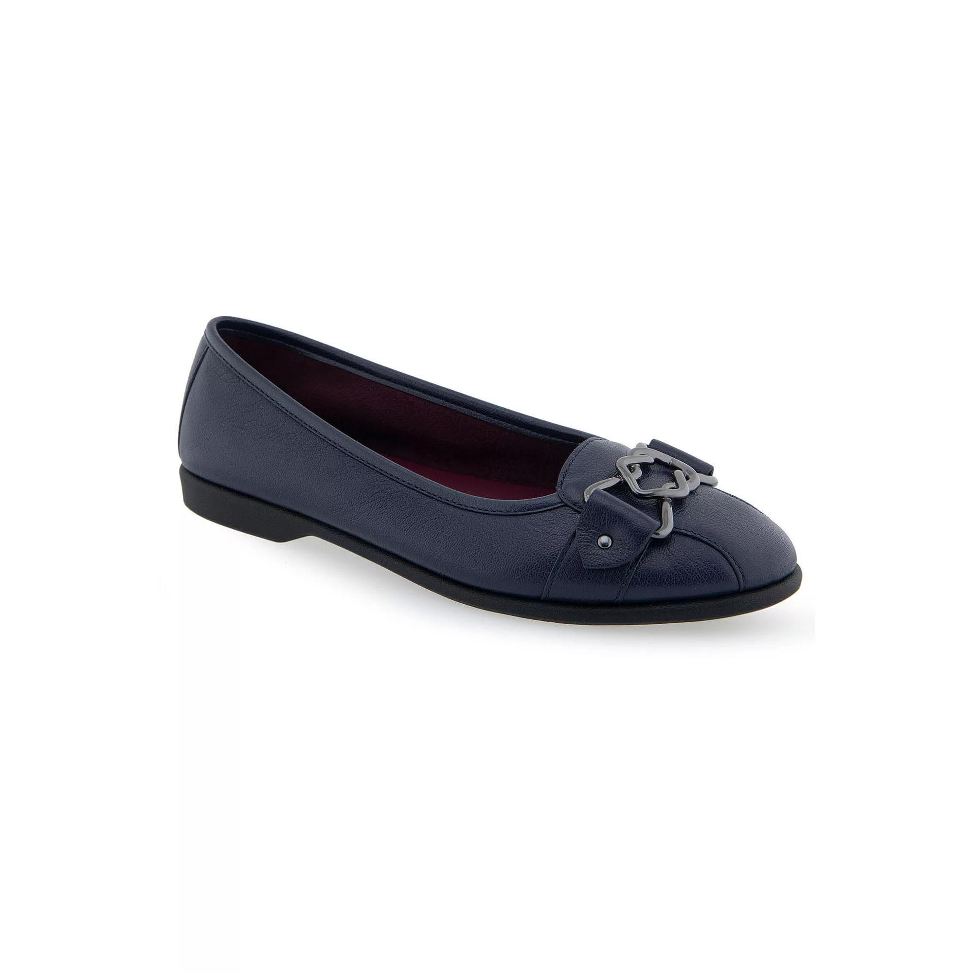 Aerosoles Bia Women's Leather Ballet Flats, Size: 6, Blue Leather Product Image