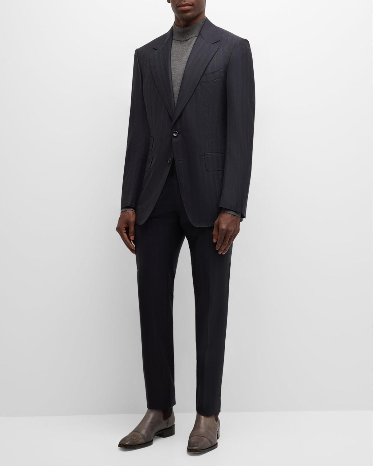 Mens Shelton Herringbone Stripe Suit Product Image