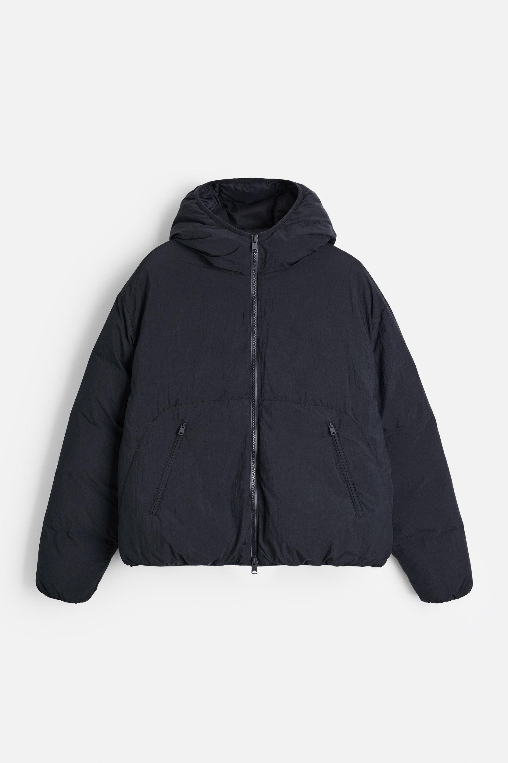 HOODED 100% FEATHER DOWN JACKET Product Image
