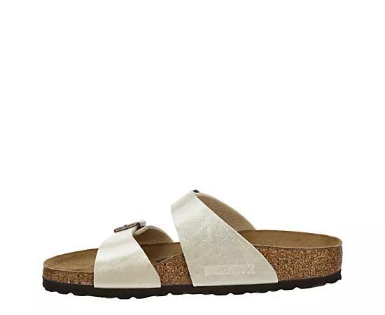 Birkenstock Womens Sydney Luxe Buckle Detail Slide Sandals Product Image