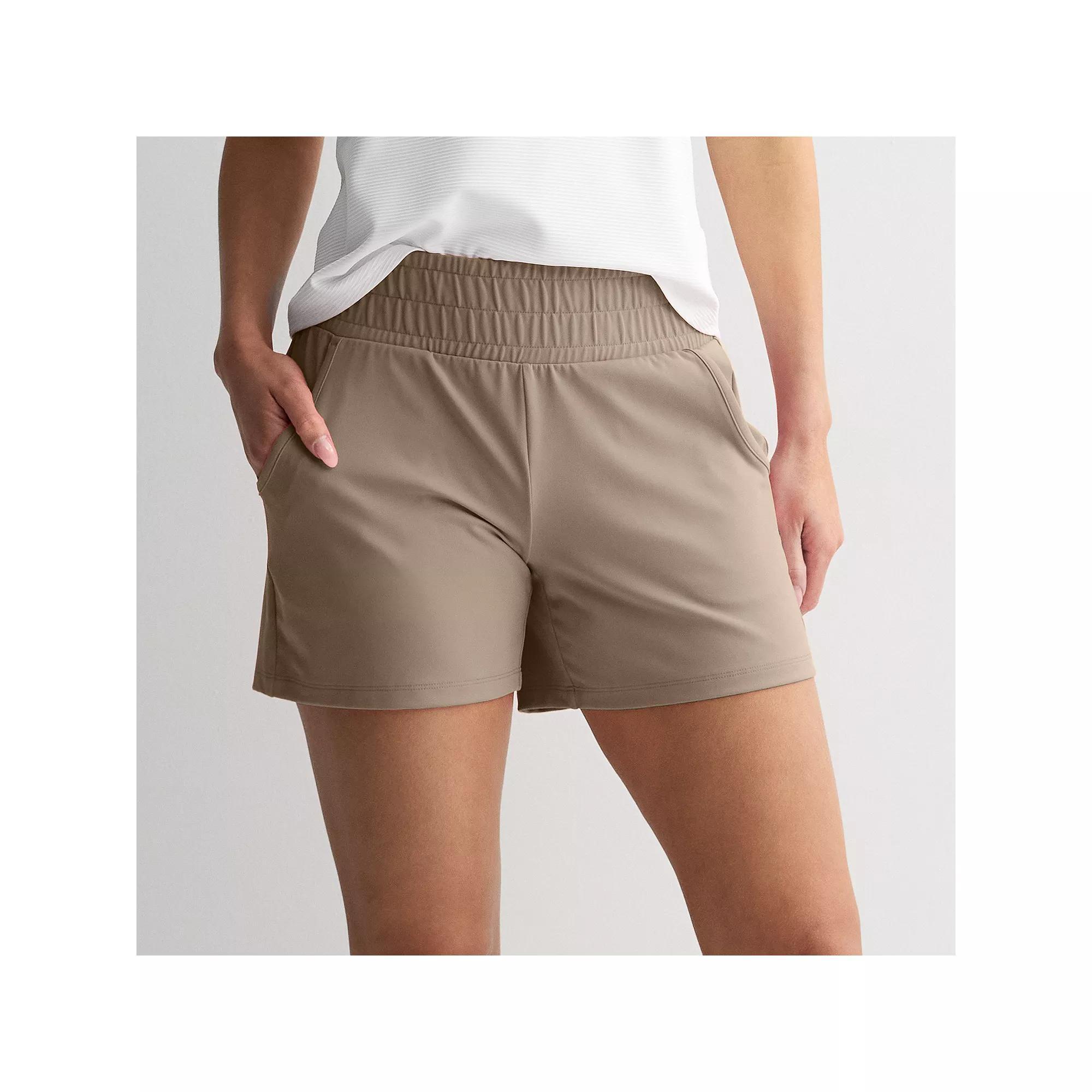 Women's Tek Gear® Essential Soft Relax Shorts, Size: XL, Kalari Green Product Image