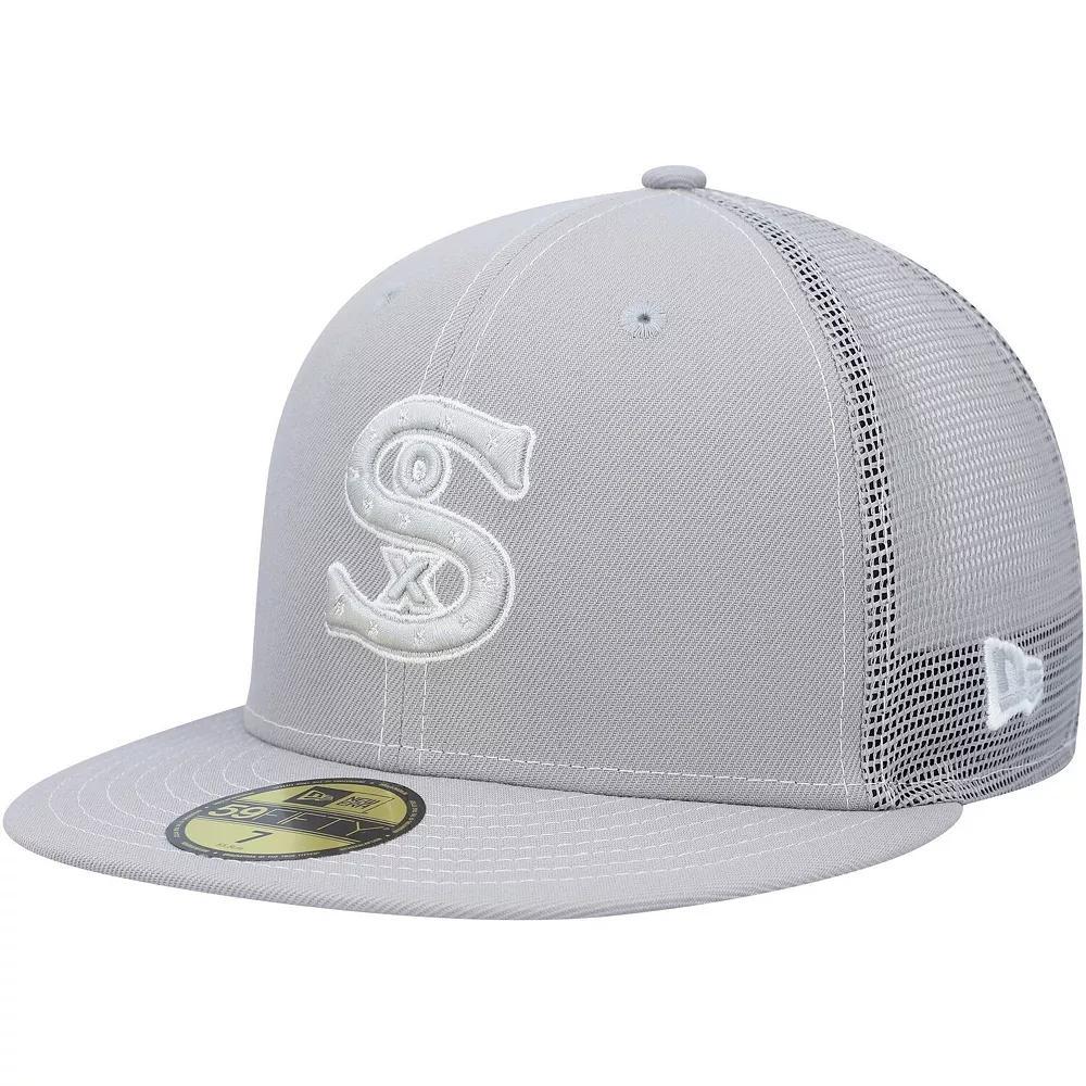 Men's New Era  Gray Chicago White Sox 2023 On-Field Batting Practice 59FIFTY Fitted Hat, Size: 7 1/8, Grey Product Image