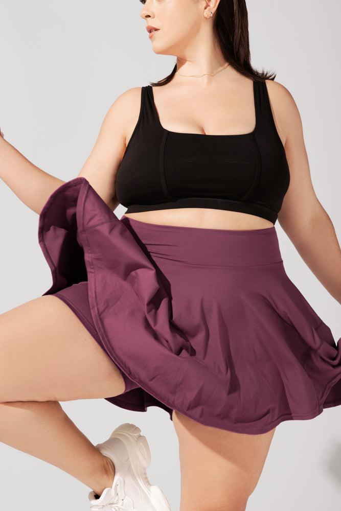 Twirl Skort (Regular) - Plum Product Image