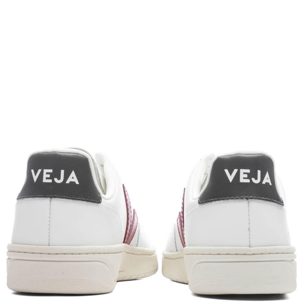 V-12 Leather - Extra White/Marsala Male Product Image
