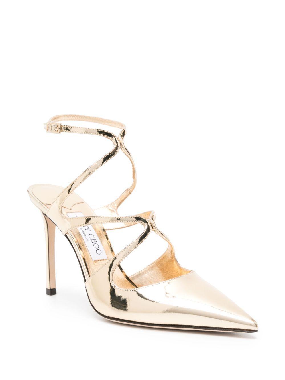 Azia 95mm leather pumps Product Image