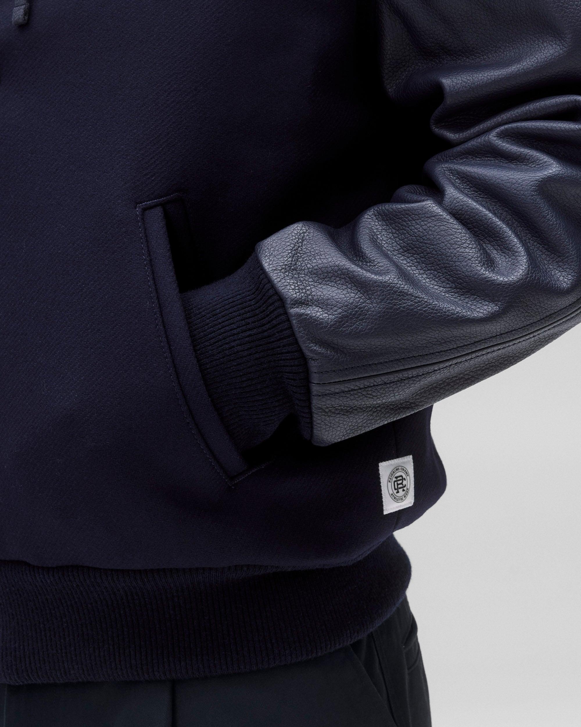 Melton Wool Varsity Jacket Male Product Image