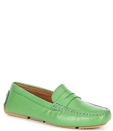 Flag LTD. Womens Morgan Leather Penny Loafer Moccasins Product Image