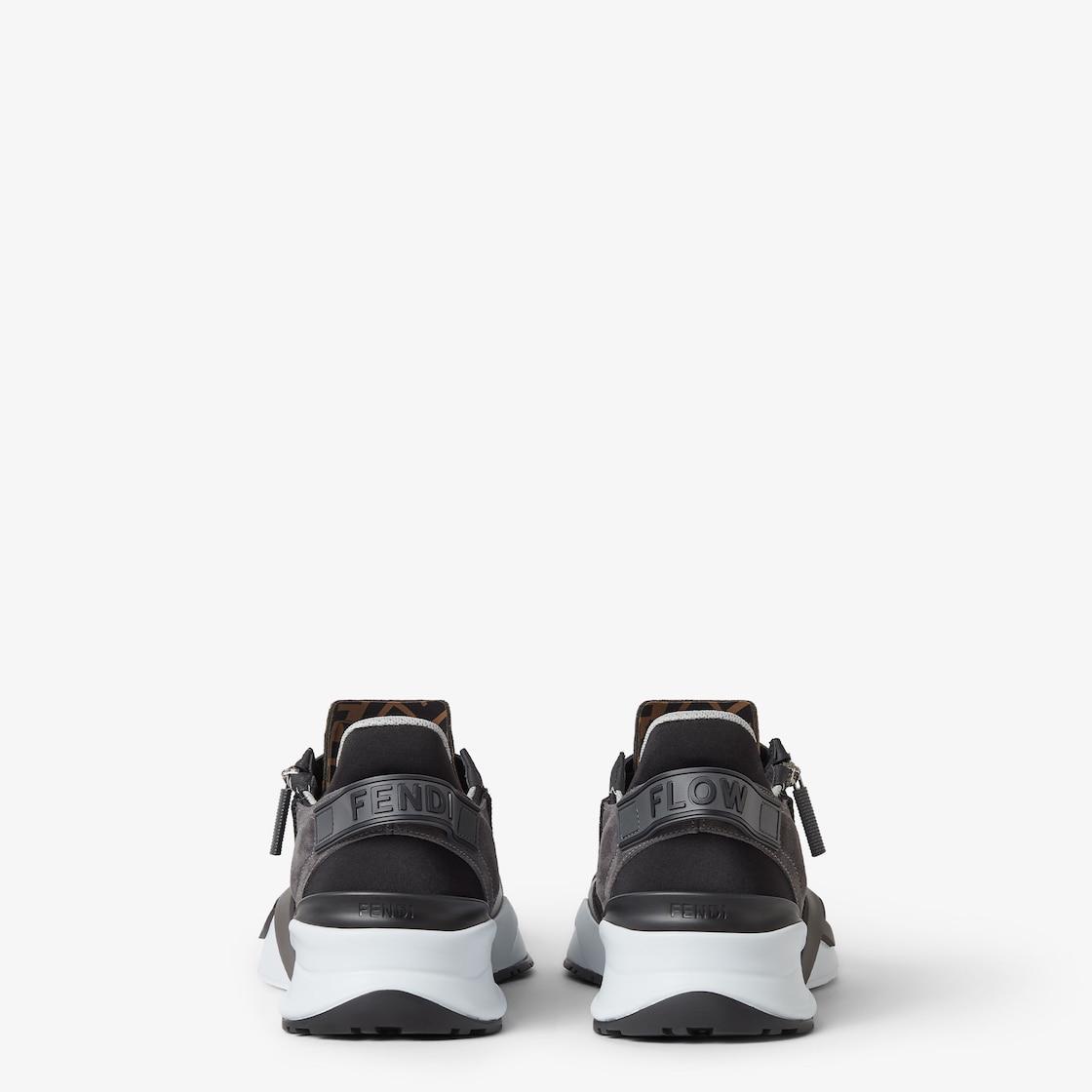 Fendi Flow SneakersBlack FF Jacquard running shoes Product Image