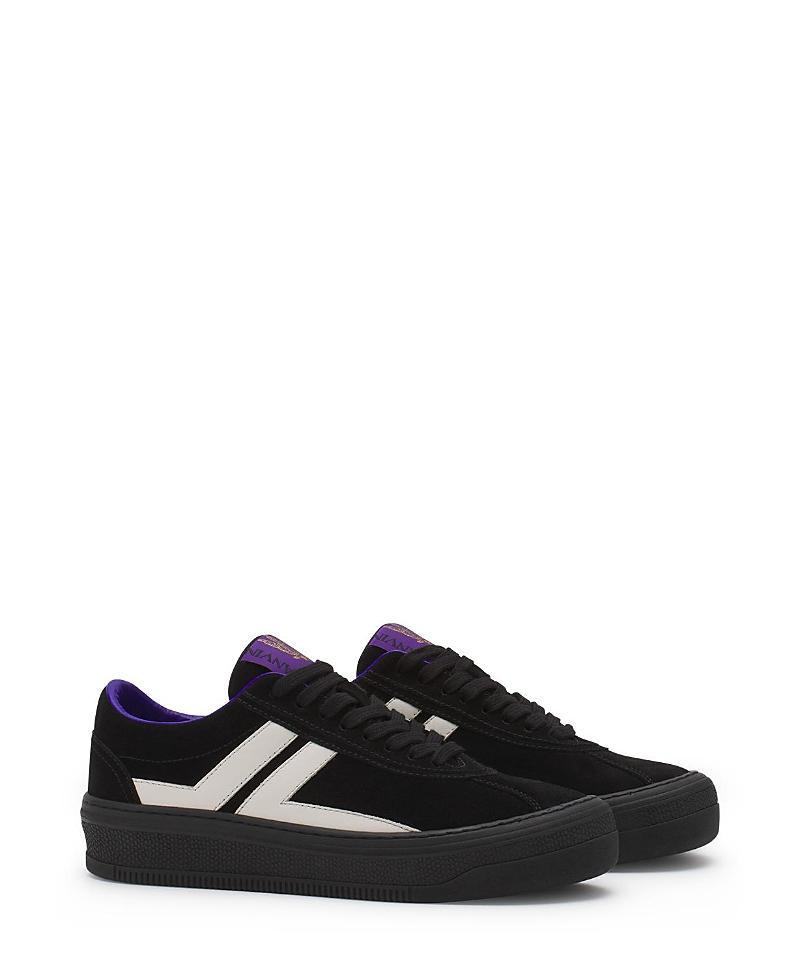 Lanvin X Future Womens Leather Cash Sneakers Product Image