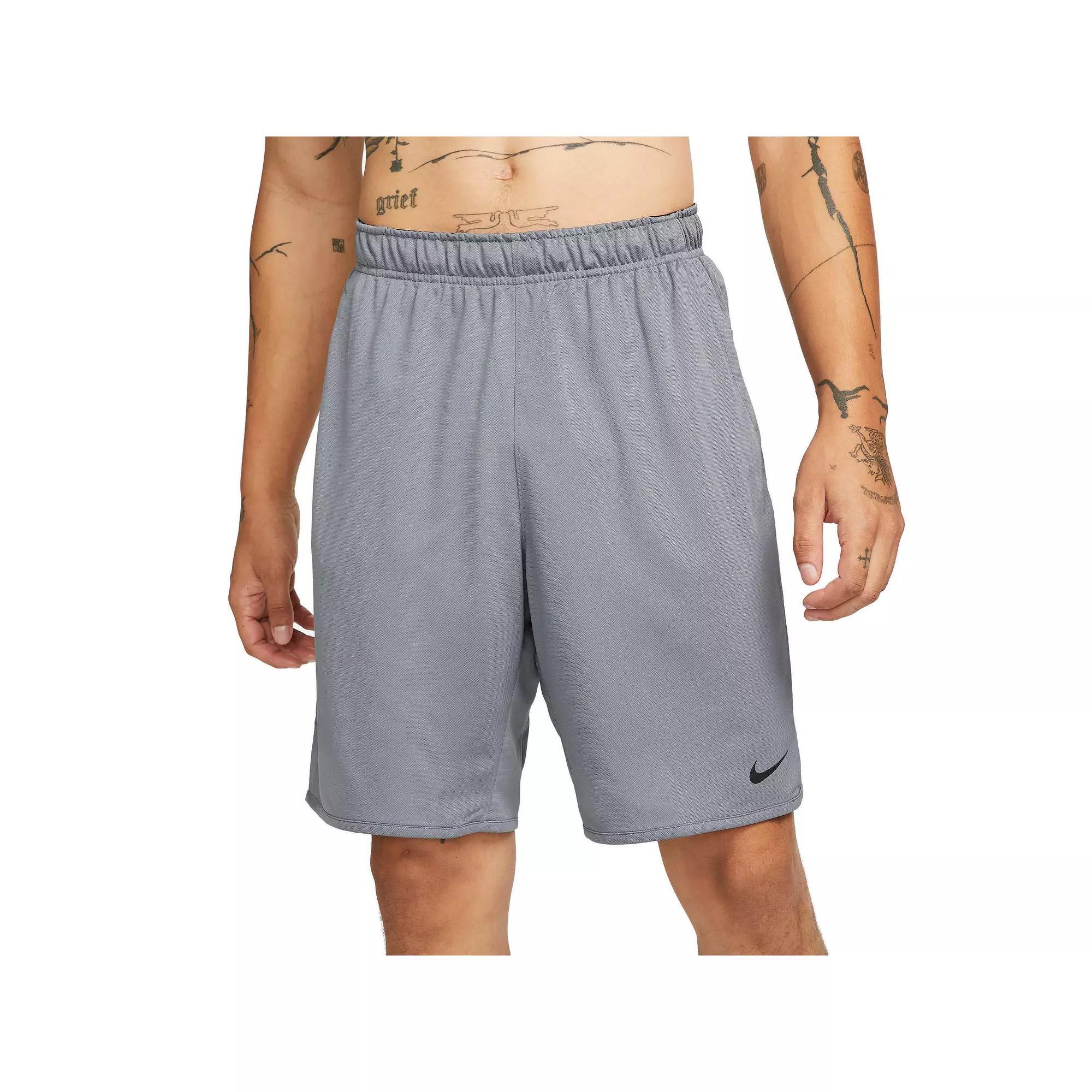 Men's Nike Dri-FIT Totality 9-in. Unlined Shorts, Size: XL, Black Iron Gray White Product Image