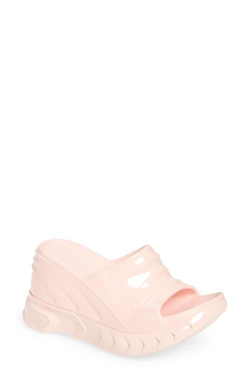 Marshmallow Rubber Wedge Slide Sandals Product Image