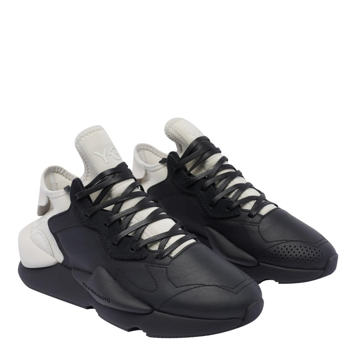 Y-3 Kaiwa Sneakers In Black Product Image