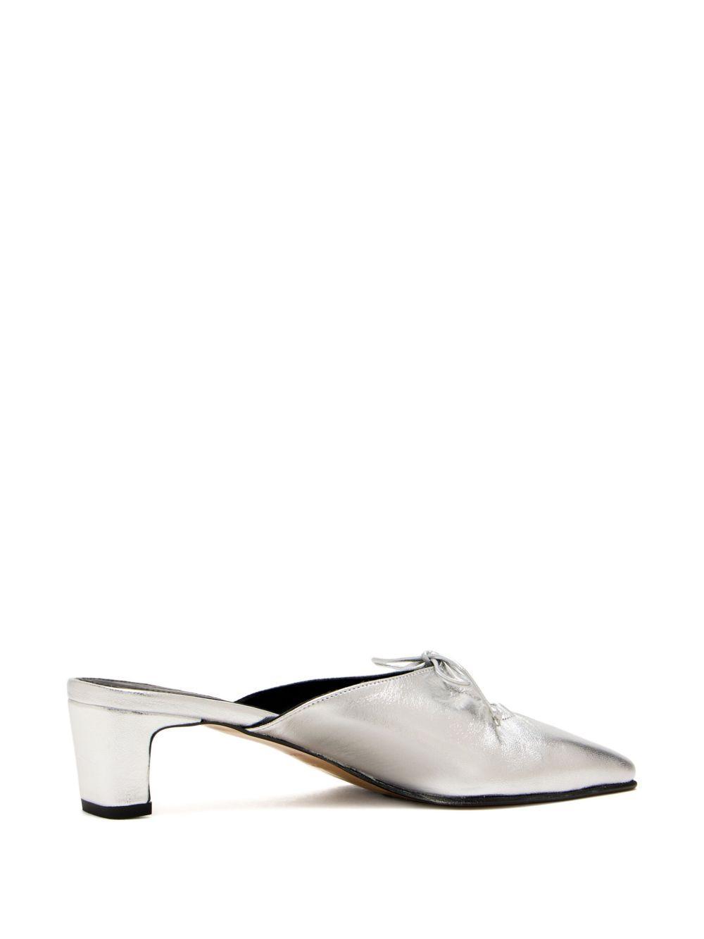 50mm Amar metallic leather mules Product Image