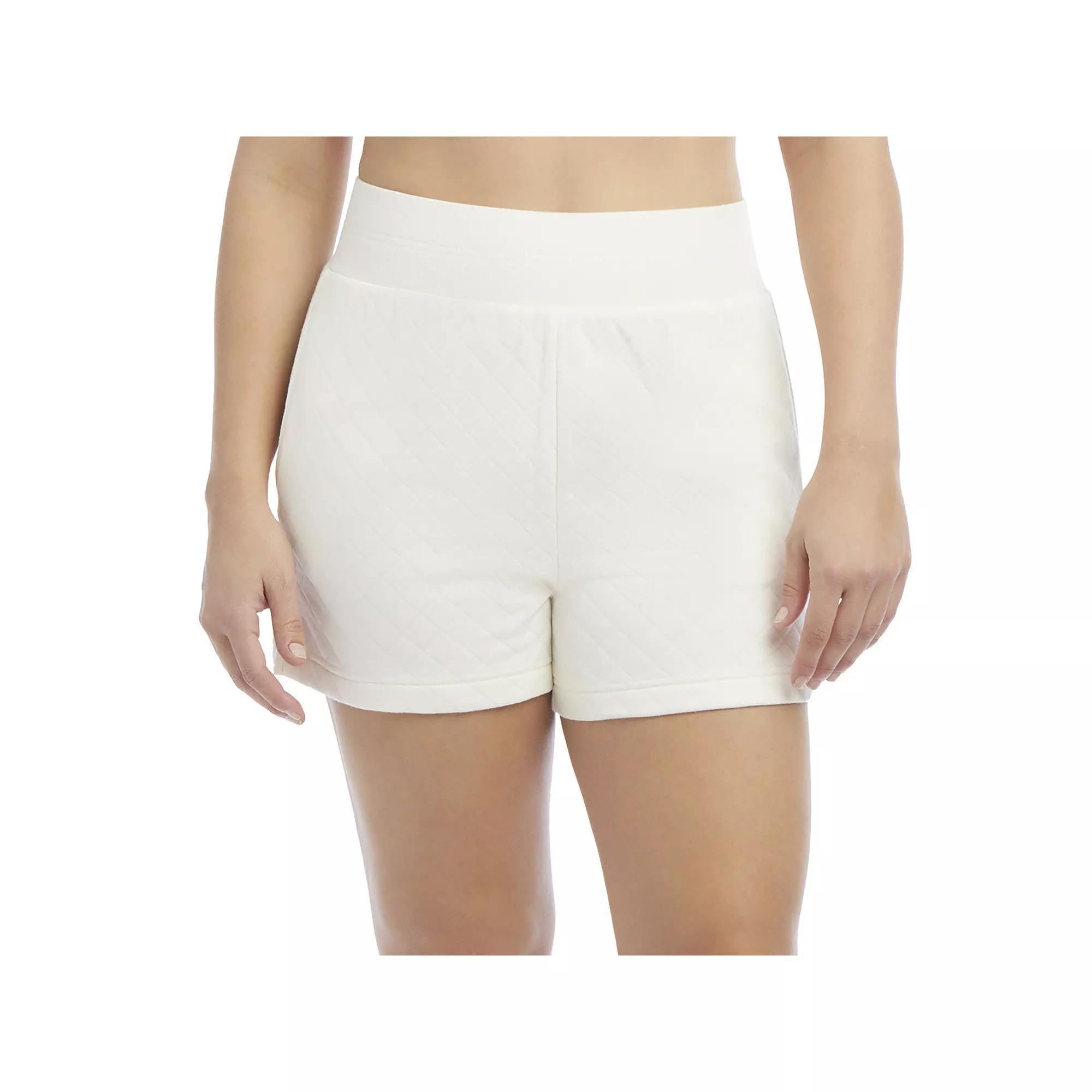 Womens Danskin Midrise Quilted Shorts Brown Product Image