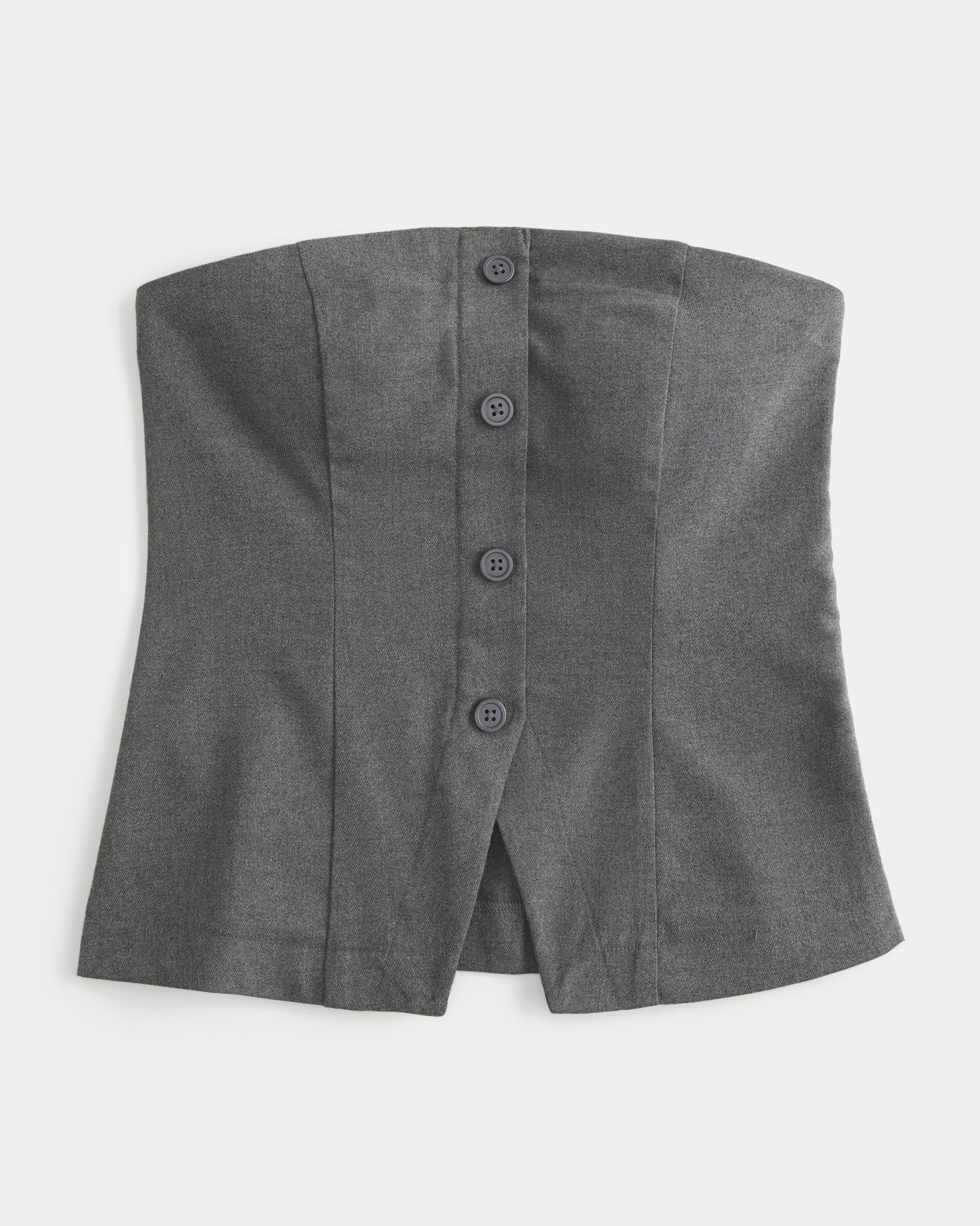 Button-Through Tube Top Product Image