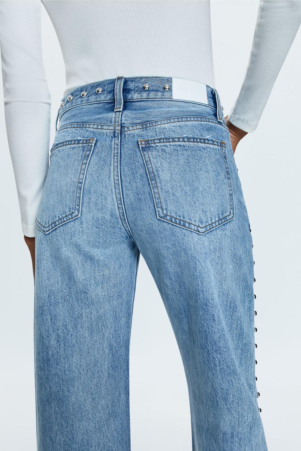 "Lexi" Studded Straight Jean Product Image