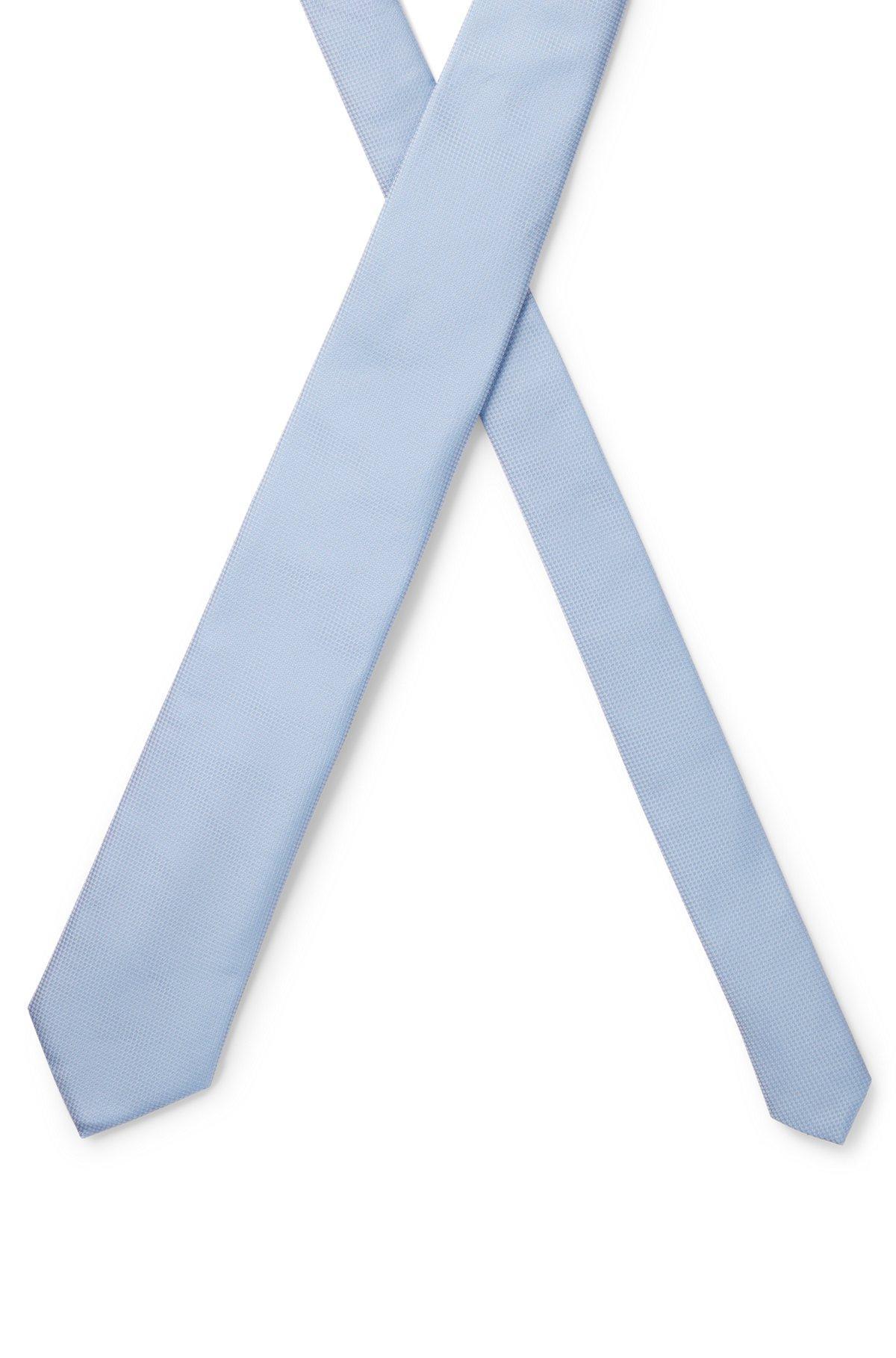 Micro-pattern jacquard tie with silk Product Image