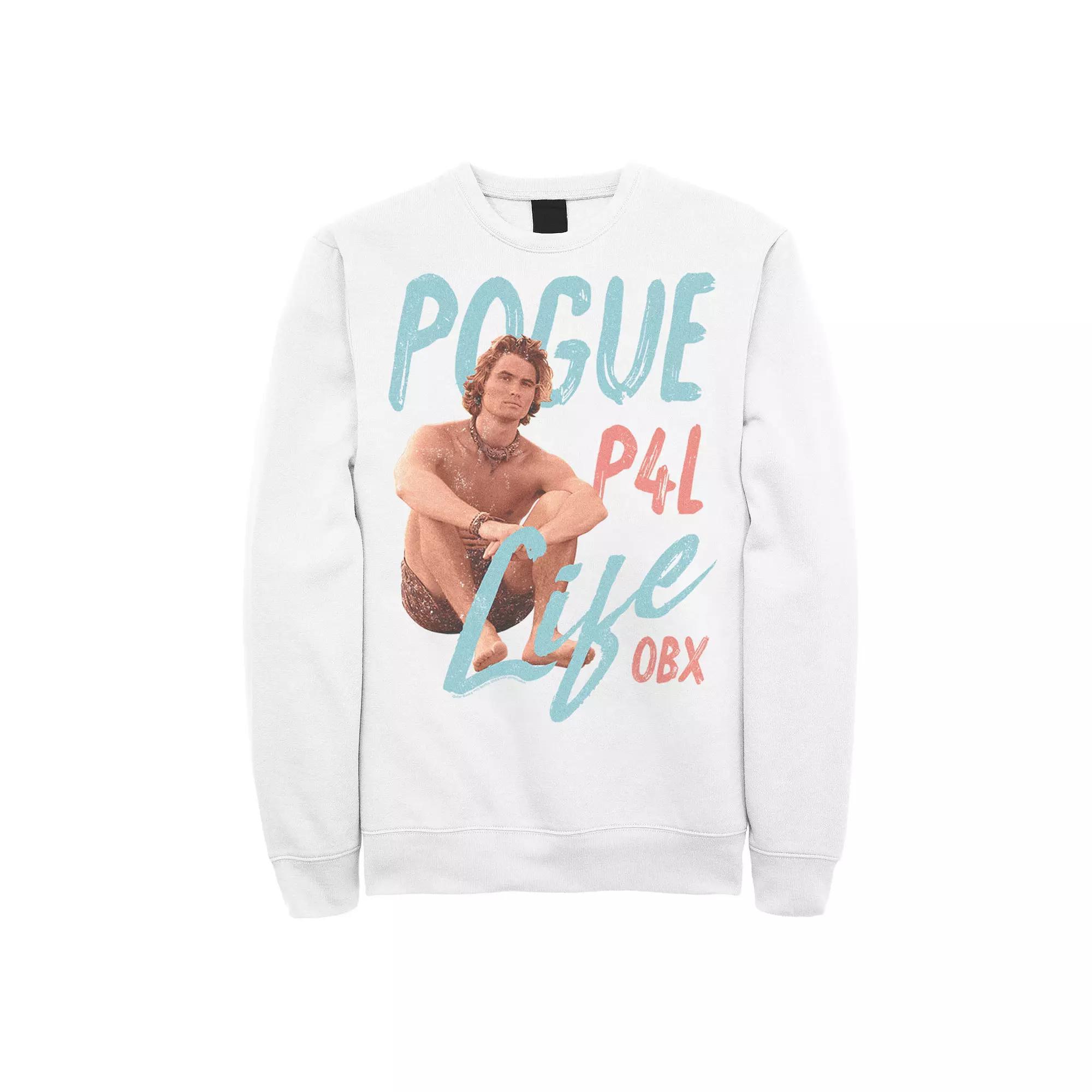 Men's Outer Banks John Pogue Life Collage Sweatshirt, Boy's, Size: Small, White Product Image