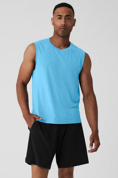 The Triumph Muscle Tank - Azure Blue Product Image