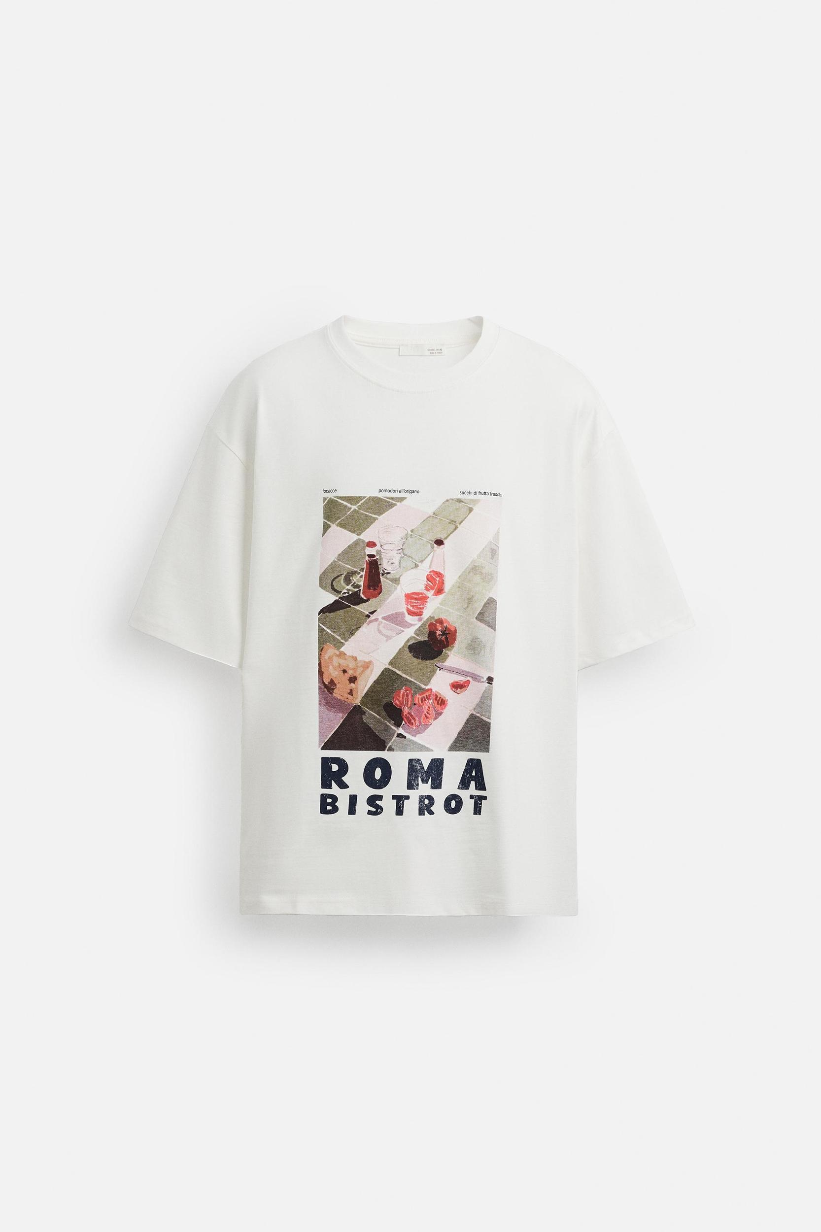 CONTRAST PRINT T-SHIRT Product Image