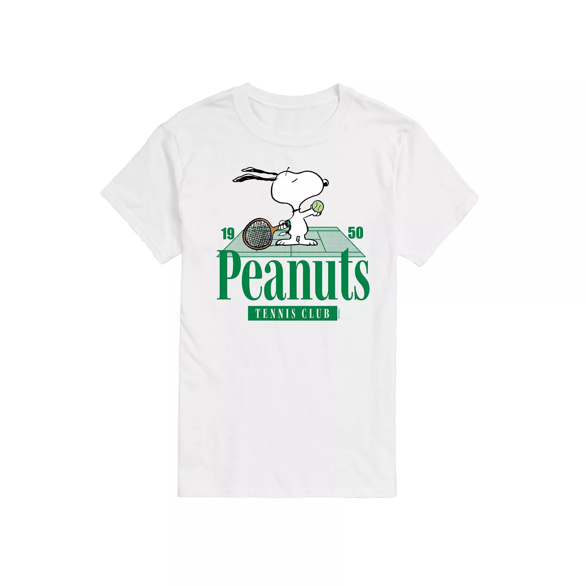 Big & Tall Peanuts Snoopy Tennis Club Est. 1950 Graphic Tee, Mens Product Image