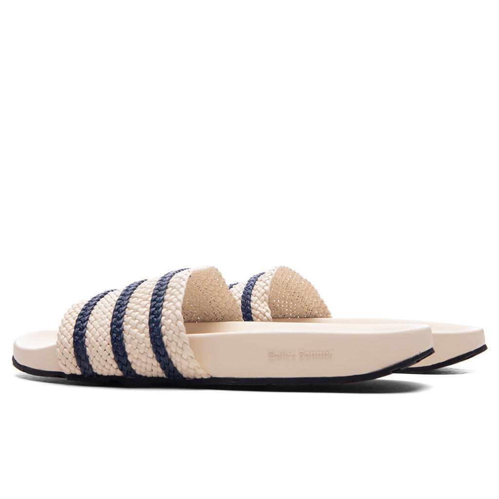 Adidas Originals x Wales Bonner Adilette - Wonder White/Night Indigo Male Product Image