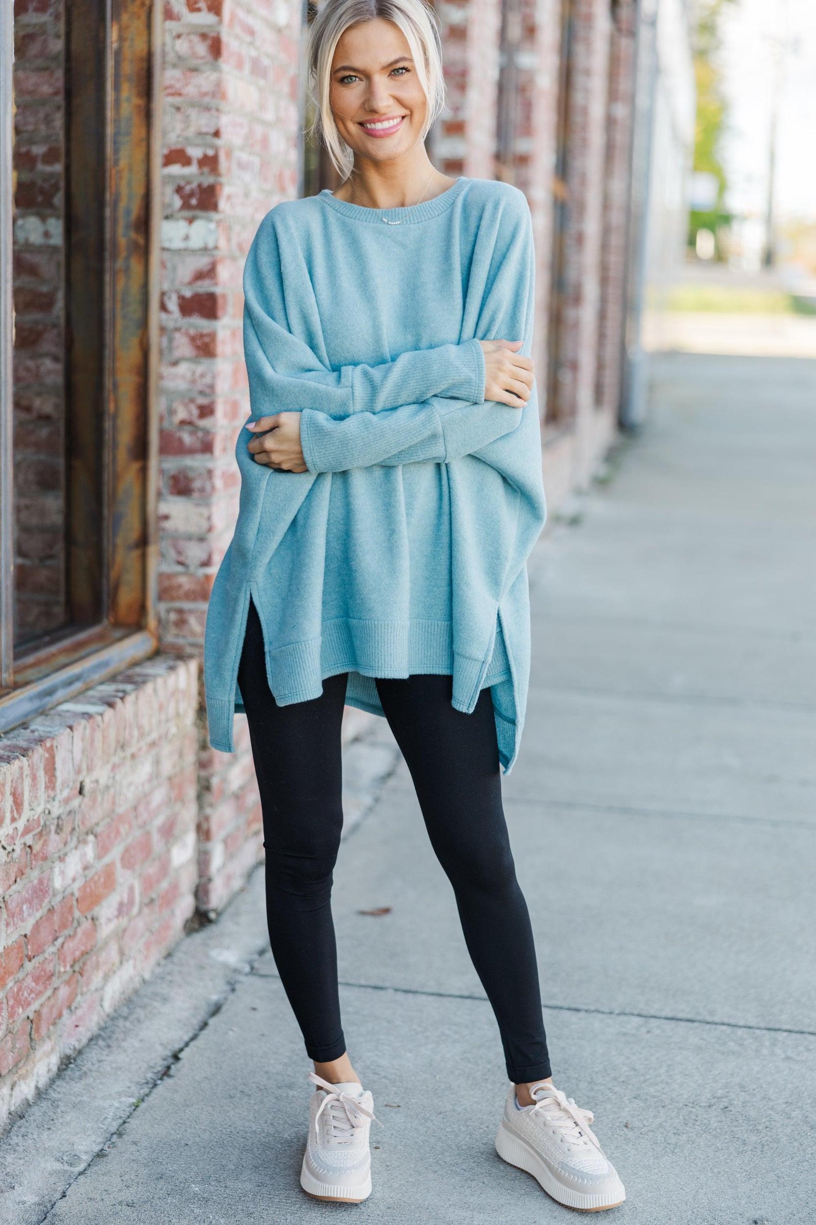 Always Fun Blue Tunic Female Product Image