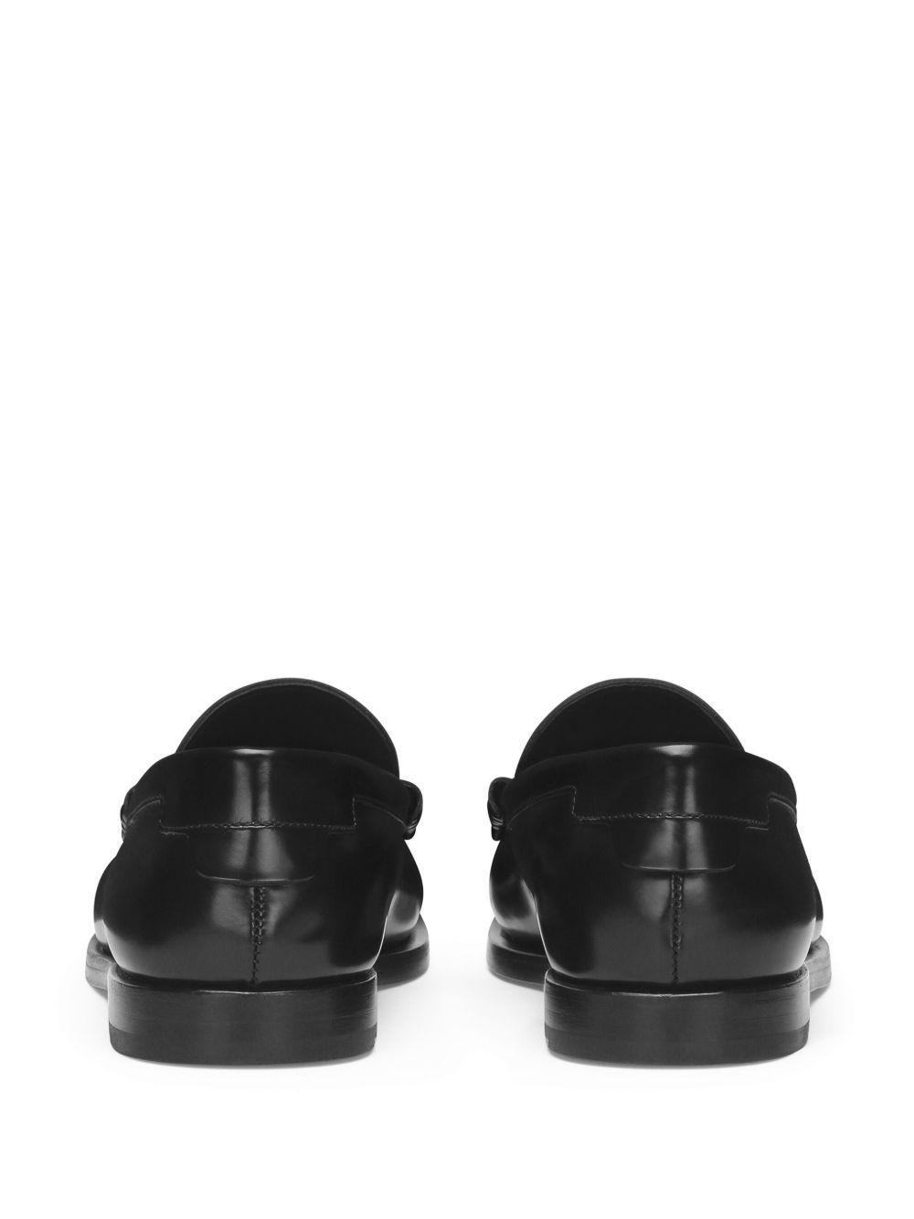 logo-plaque leather loafers Product Image