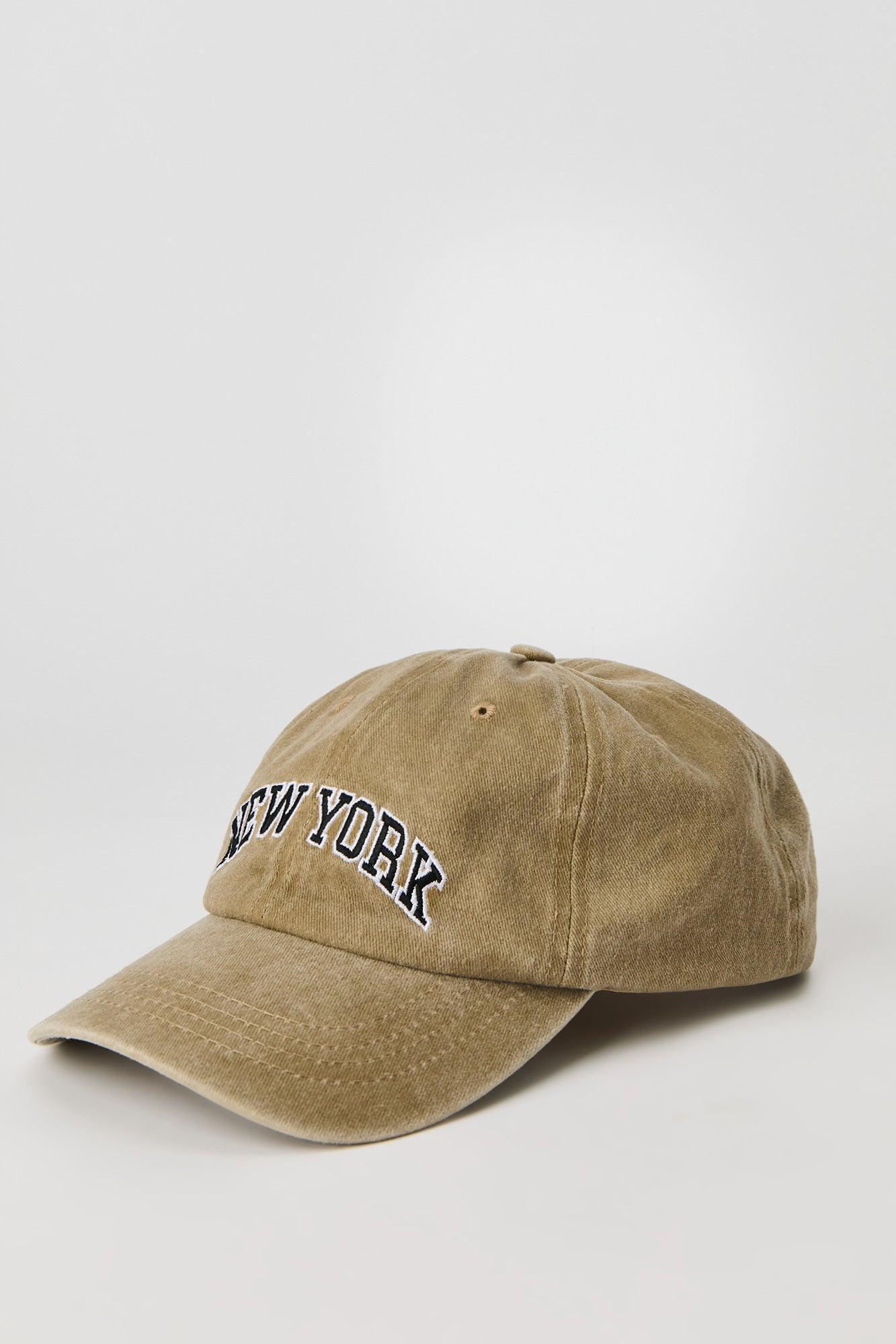 Embroidered Washed Baseball Hat Male Product Image