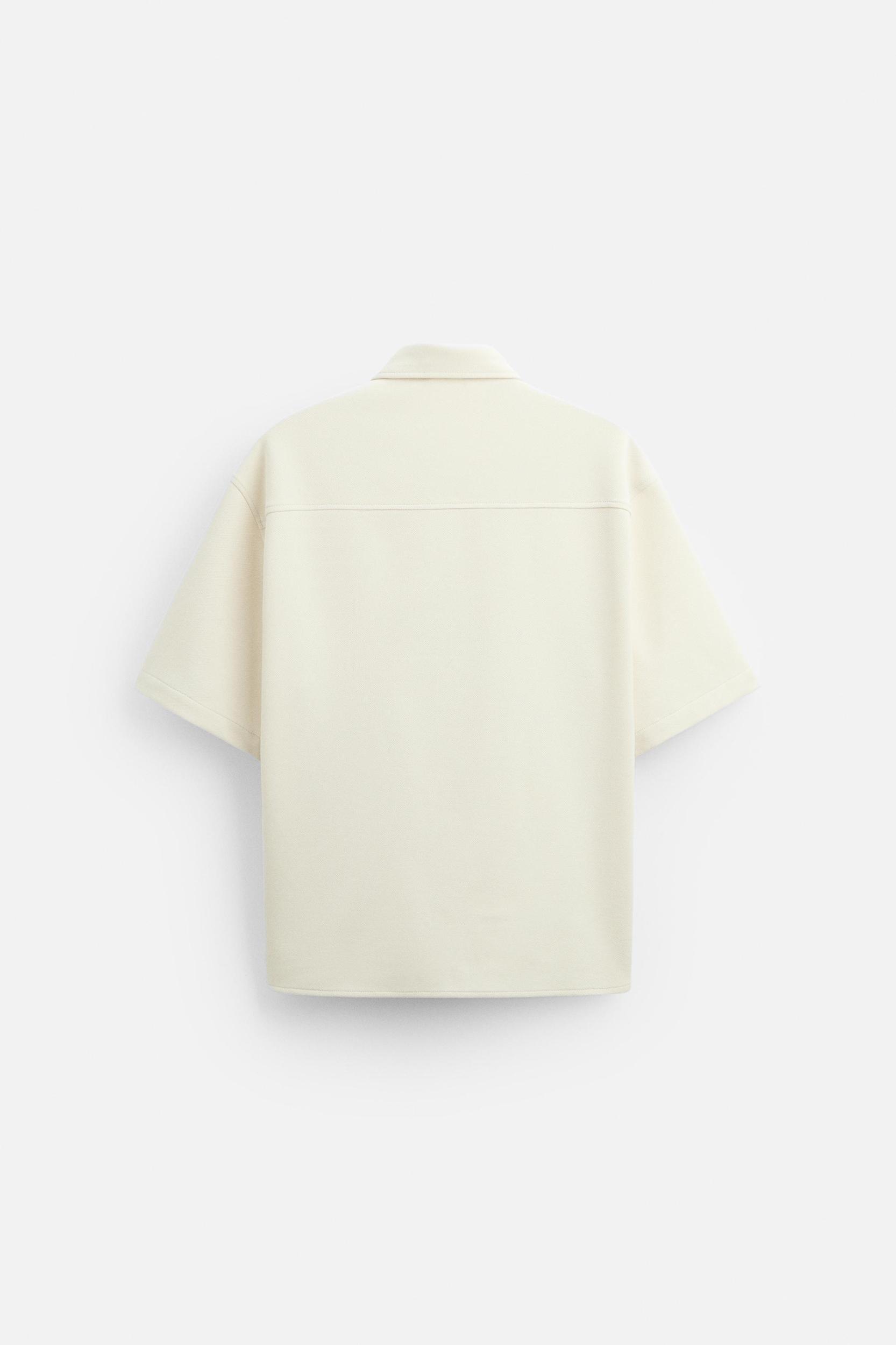 TEXTURED STRETCH OVERSHIRT Product Image