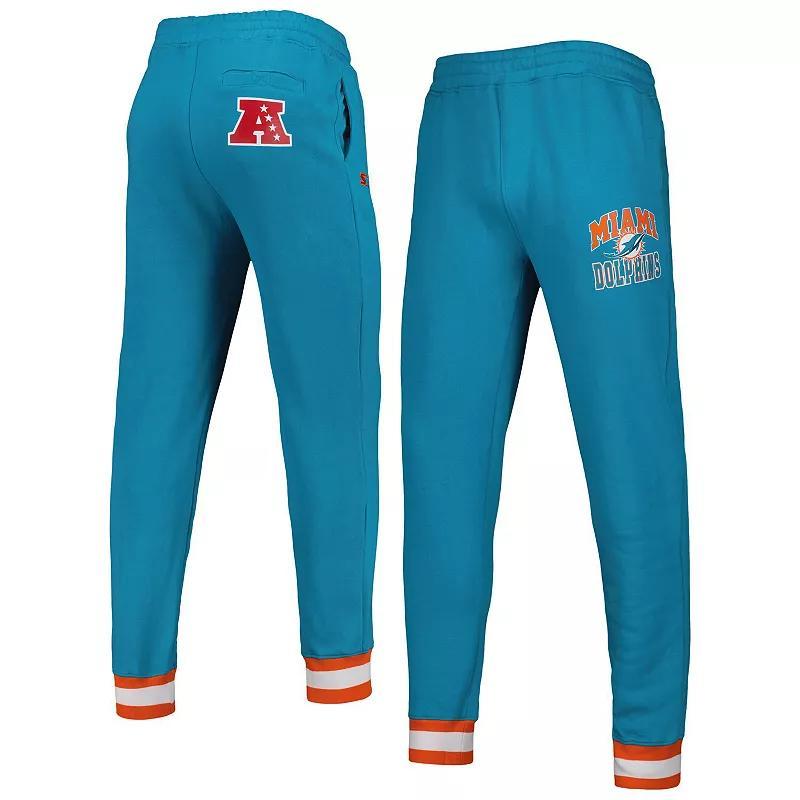 Mens Starter Aqua Miami Dolphins Blitz Fleece Jogger Pants Turquoise A Product Image
