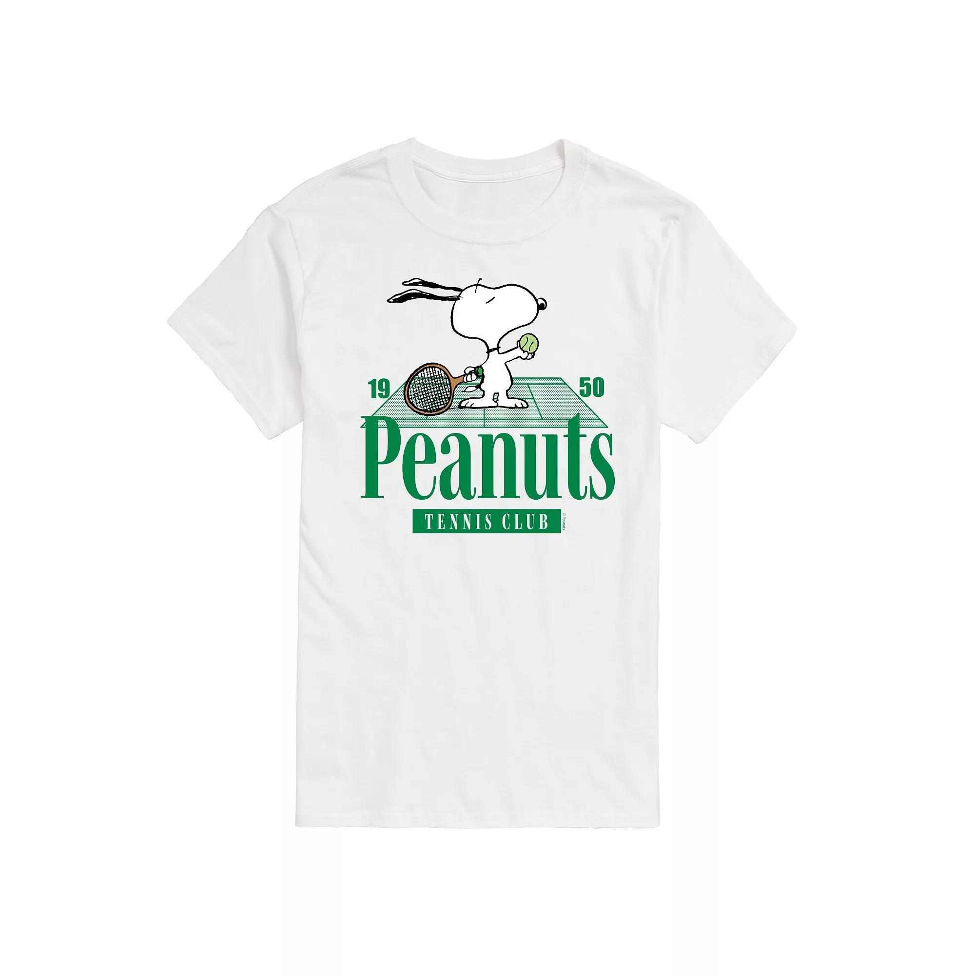 Big & Tall Peanuts Snoopy Tennis Club Est. 1950 Graphic Tee, Mens Product Image