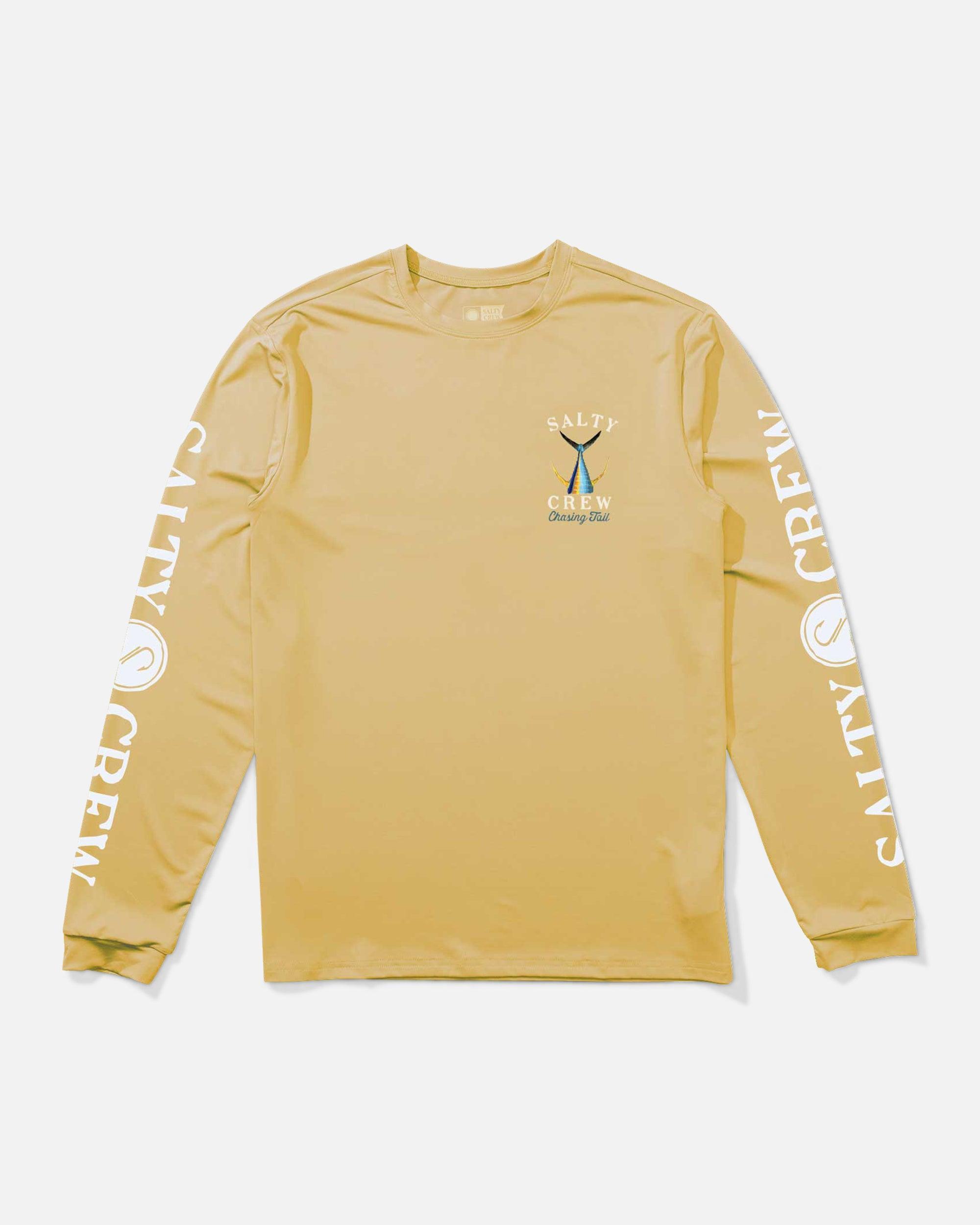 Tailed Long Sleeve Sunshirt - Saffron Male Product Image