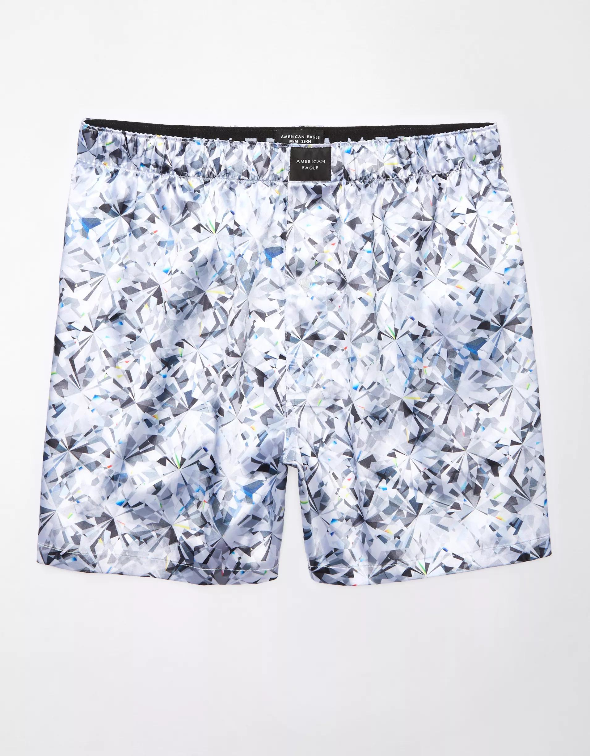 AEO Men's Fields Tapestry Satin Pocket Boxer Short Product Image