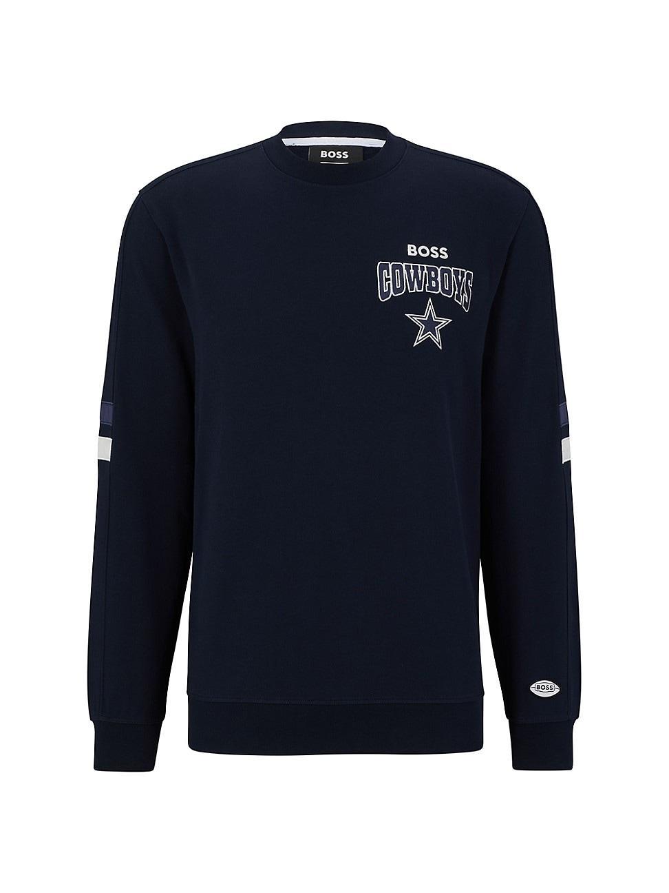 HUGO BOSS X Nfl Cotton-terry Sweatshirt With Collaborative Branding In Los Angeles Rams Product Image