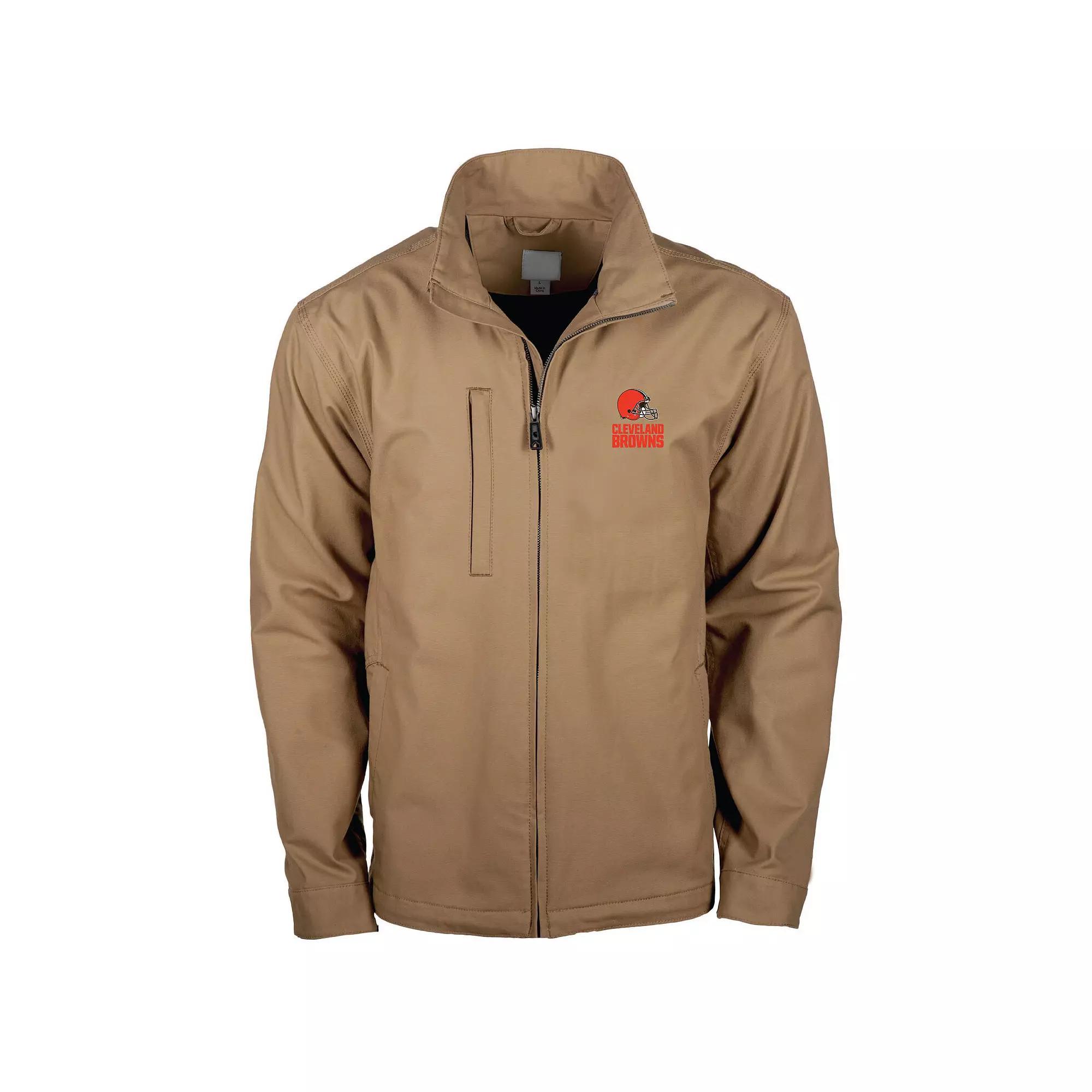 Mens Dunbrooke Tan Green Bay Packers Journey Workwear Tri-Blend Full-Zip Jacket Product Image