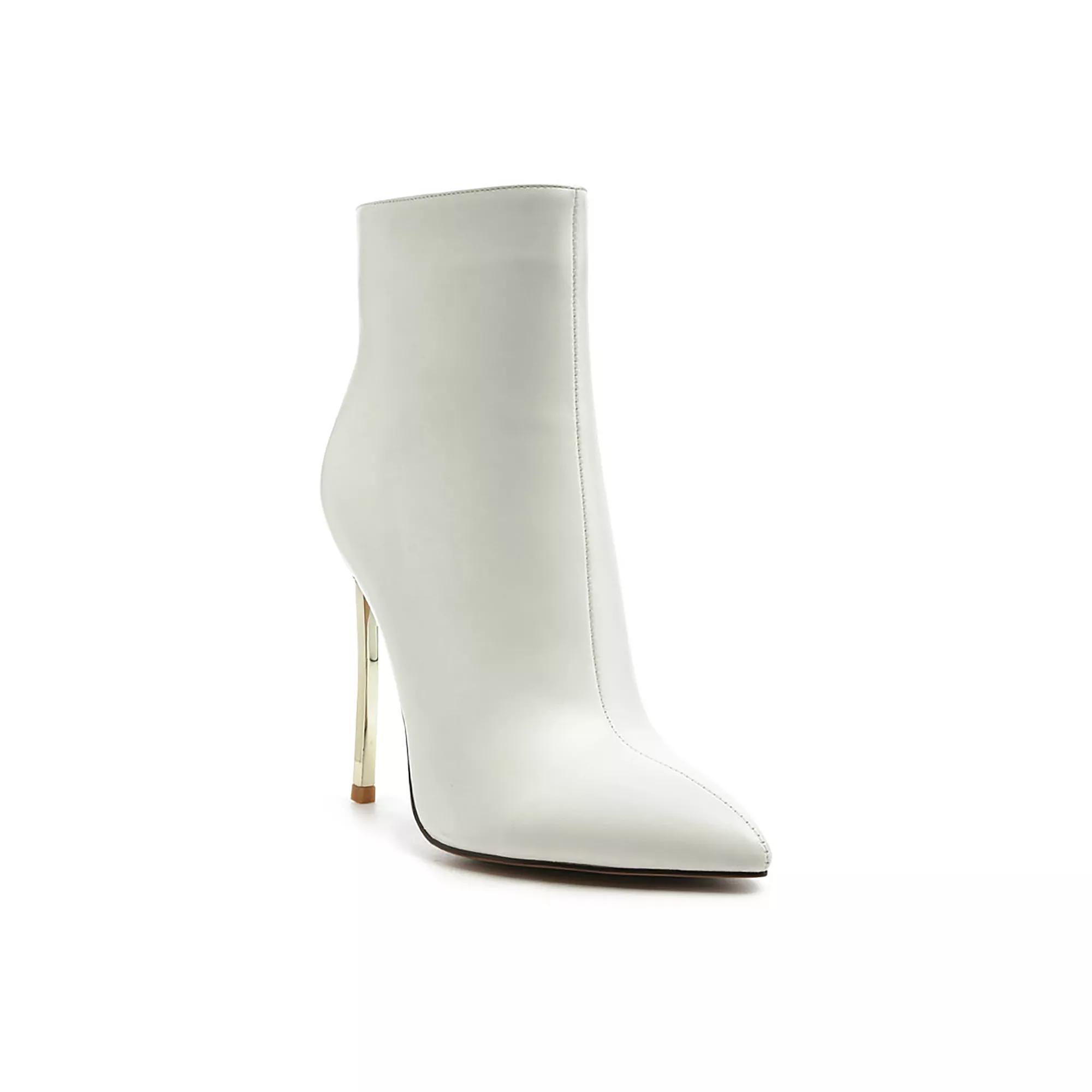 London Rag Siren Women's Heeled Ankle Boots, Size: 5, White Product Image