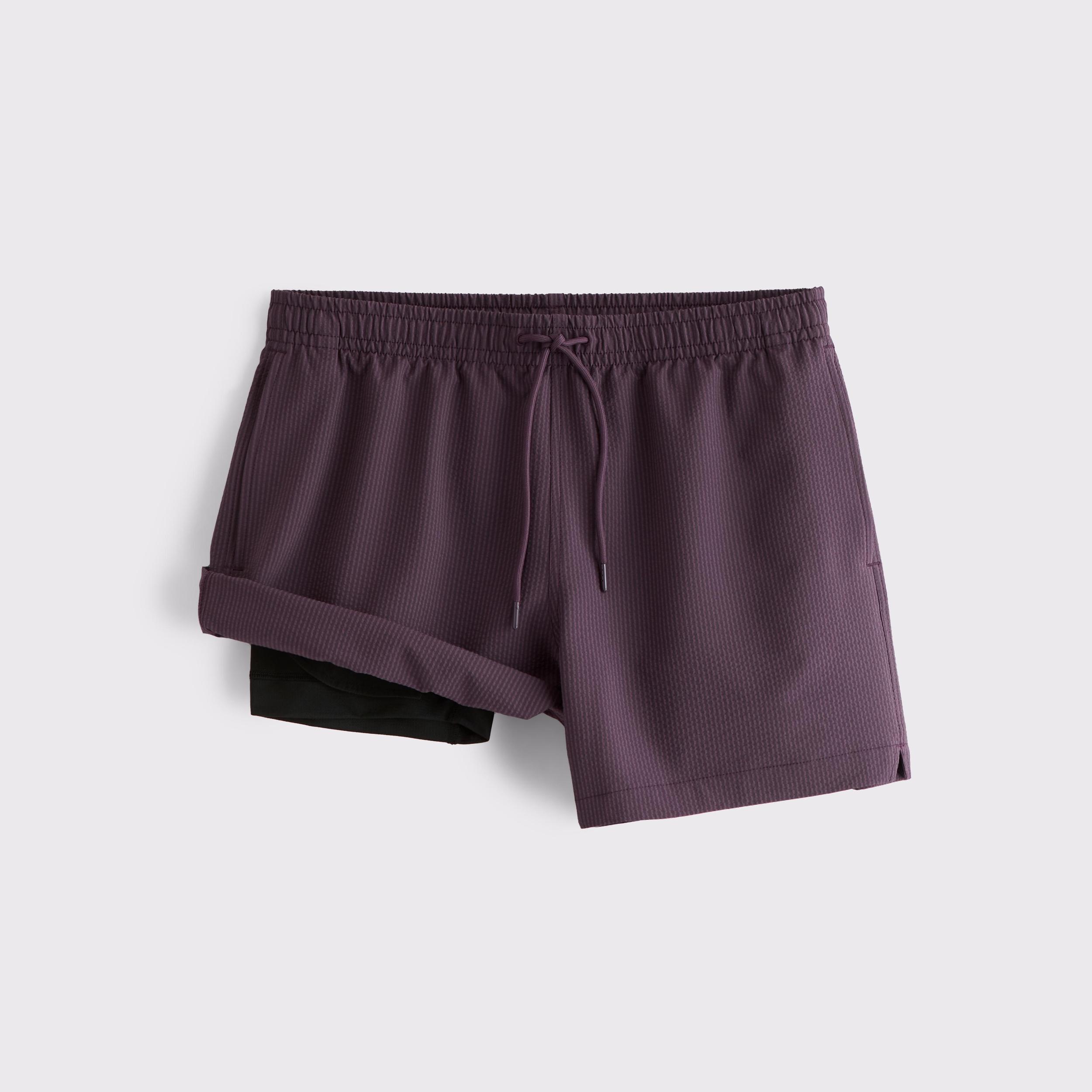 Pull-On Wide Seersucker Swim Trunk Product Image