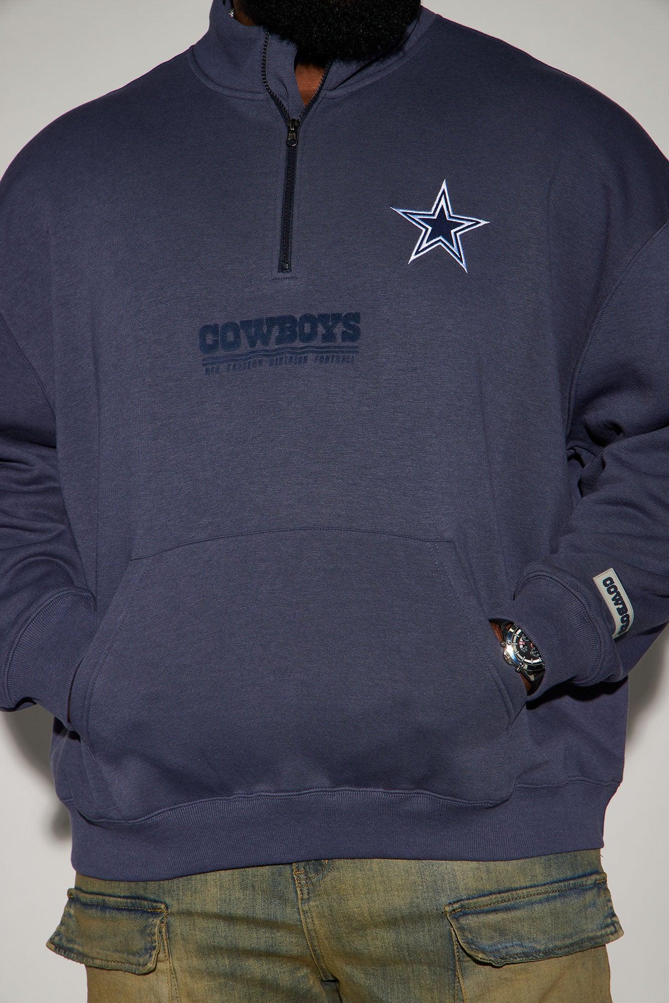Cowboys Essential Quarter Zip Sweatershirt - Navy/combo Product Image