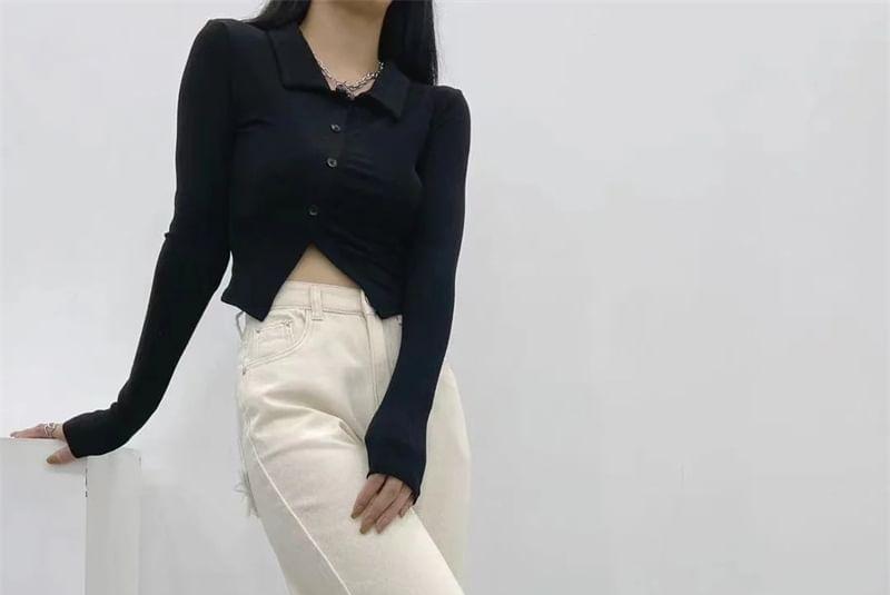 High Rise Washed Ripped Straight Leg Jeans Product Image