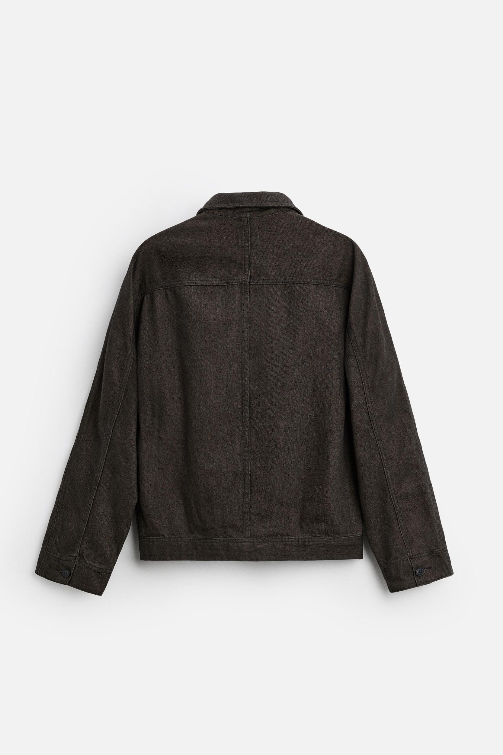 STRUCTURED DENIM OVERSHIRT Product Image